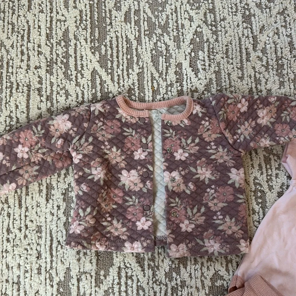 NWOT Floral Cardigan Jacket Set